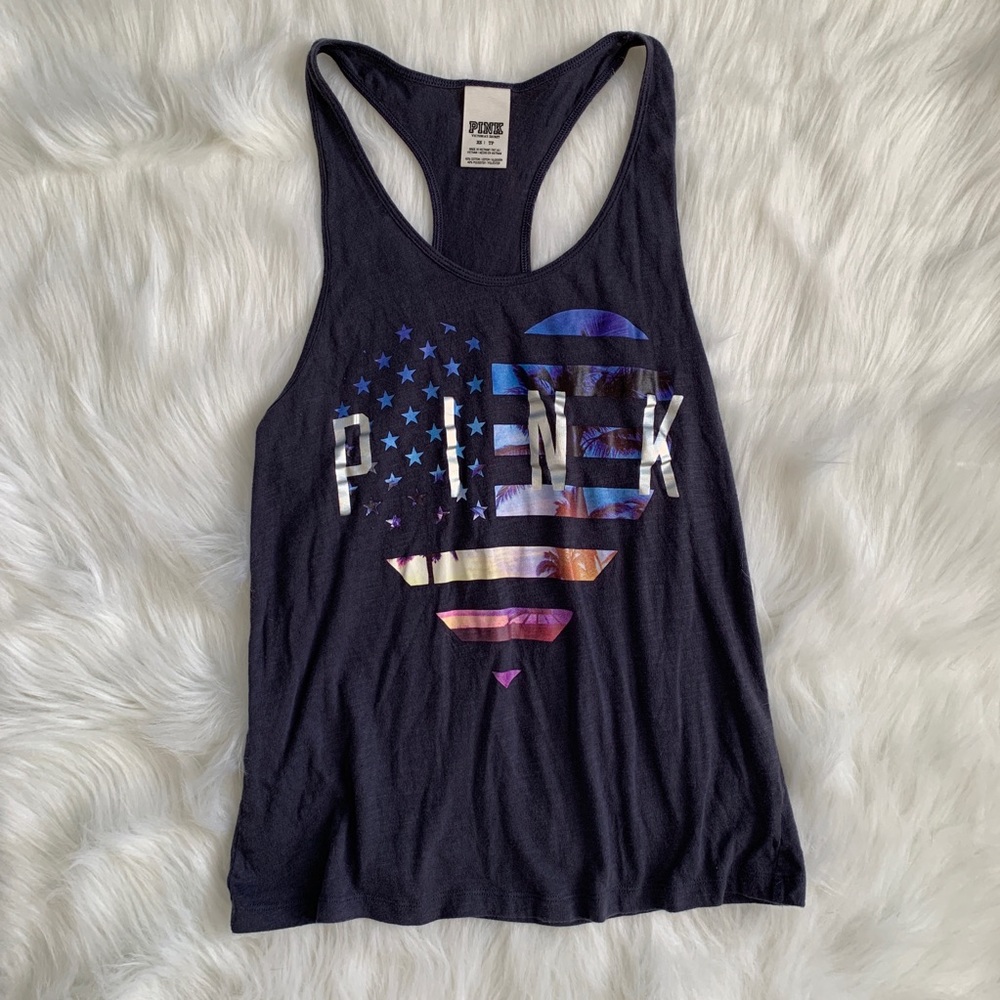 ｐｉｎｋ  ａｍｅｒｉｃａｎ  ｆｌａｇ  ｈｅａｒｔ  ｔａｎｋ